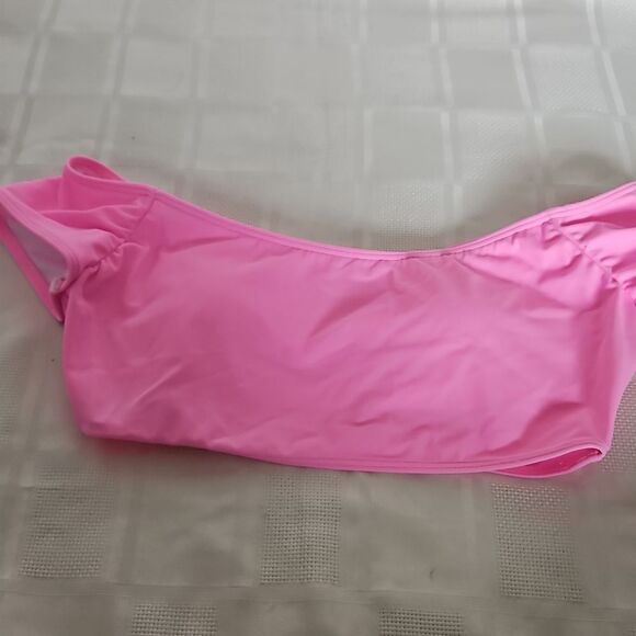 Host Pick Victoria's Secret Off The Shoulder Lightly Padded Swim Top Small Pink - Picture 16 of 16